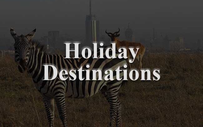 Holiday destinations website